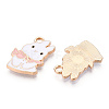 Alloy Enamel Pendants PALLOY-N170-035B-NR-1