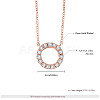 Real Rose Gold Plated NJEW-AA00089-17RG-2