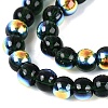 Electroplate Transparent Glass Beads Strands EGLA-Q132-4MM-A14-3