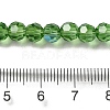 Electroplate Transparent Glass Beads Strands EGLA-A035-T6mm-L11-4