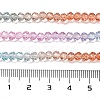 Transparent Painted Glass Beads Strands X1-DGLA-A034-T3mm-A19-3