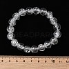 Natural Quartz Crystal Round Beads Stretch Bracelets for Women BJEW-L712-B03-10mm-5