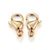 Ion Plating(IP) 304 Stainless Steel Lobster Claw Clasps STAS-H353-G-02G-2