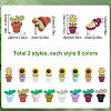 16Pcs 16 Styles Food Grade Eco-Friendly Silicone Beads SIL-SC0002-66-2