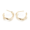 Brass Stud Earring Findings X-KK-N186-48G-1