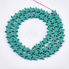 Spray Painted Non-magnetic Synthetic Hematite Beads Strands G-T116-21-04-2
