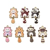 Alloy Enamel Pendants FIND-I064-03G-02-1