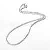 304 Stainless Steel Rolo Chain Necklaces NJEW-JN01228-02-2