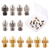 Olycraft 13Pcs Brass/Steel 3D Printer Nozzle Accessories FIND-OC0001-34-1