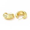 Rack Plating Brass Stud Earrings EJEW-H093-03G-2