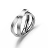 Non-Tarnish Stainless Steel Rotating Rings PW-WG51090-28-1