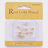 Brass Stud Earring Findings X-KK-Q675-83-3