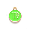 Alloy Enamel Pendants X-ENAM-S124-01A-06B-2
