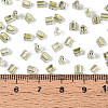 Transparent Inside Colours Glass Seed Beads SEED-T007-13O-4