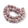 Natural Rhodonite Beads Strands G-G099-10mm-33-2