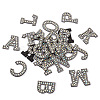 Alphabet Resin Rhinestone Patches DIY-TAC0005-45B-2