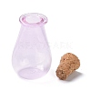 Glass Cork Bottles Ornament AJEW-O032-02D-3