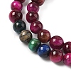 Grade AB Natural Tiger Eye Beads Strands X-G-F591-18-6mm-06-5