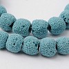 Natural Lava Rock Round Beads Strands G587-6-1