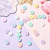 160Pcs 8 Colors Opaque Acrylic Beads PACR-CJ0001-44-6
