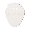 Strawberry Shaped Paper Earring Display Cards CDIS-C005-04-2