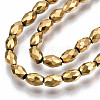 Electroplate Non-magnetic Synthetic Hematite Beads Strands G-T114-89G-3