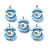 Opaque Resin Pendants LS-RESI-P043-01P-04-1