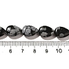 Natural Snowflake Obsidian Beads Strands G-I377-A28-5