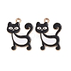 Alloy Enamel Pendants ENAM-K082-01F-KCG-1