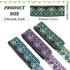 FINGERINSPIRE 10.5M 3 Styles Ethnic Style Embroidery Polyester Ribbons OCOR-FG0001-44-2