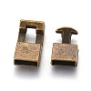 Tibetan Style Snap Lock Clasps LS-MLF11313Y-NF-3