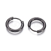 304 Stainless Steel Huggie Hoop Earrings EJEW-F111B-16mm-B-2