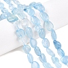 Natural Aquamarine Beads Strands G-R445-8x10-36-1