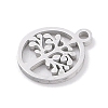 Non-Tarnish 304 Stainless Steel Charms STAS-K286-01D-P-2