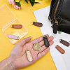 8Pcs 4 Colors Leather Zipper Heads FIND-CL0001-34-3
