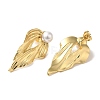 Rack Plating Brass Stud Earrings EJEW-B062-25G-2