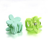 Rubberized Style Plastic Claw Hair Clips OHAR-G001-08-5