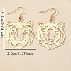 Tiger Head Alloy Dangle Earrings FS-WG96218-02-2