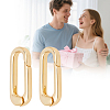 2Pcs Brass Spring Gate Rings KK-BBC0024-20G-02-7