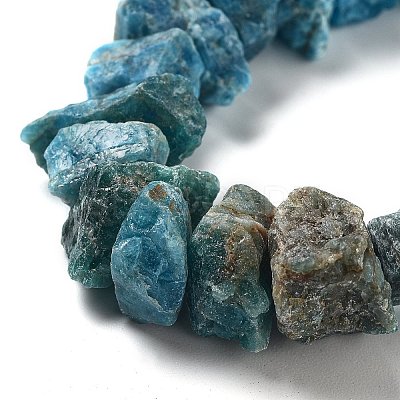 Raw Rough Natural Apatite Beads Strands G-P528-A15-01-1