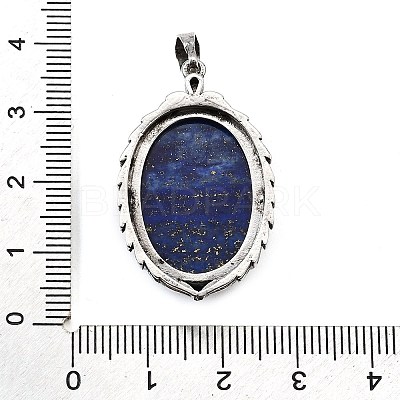 Dyed Natural Lapis Lazuli Pendants G-Q350-02I-1