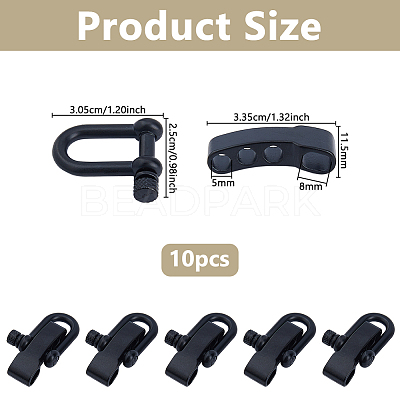 10 Bags Alloy Shackle Clasps FIND-DC0008-38EB-1