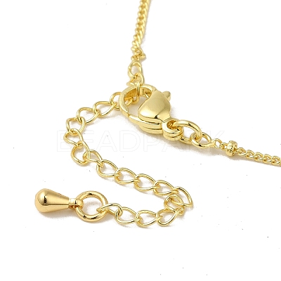 Brass Micro Pave Clear Cubic Zirconia Pendants Necklaces NJEW-K269-05G-02-1