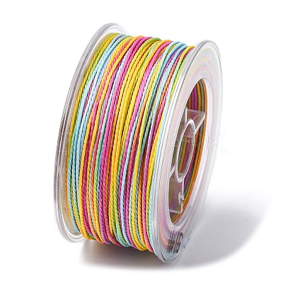 Segment Dyed Waxed Polyester Cord YC-C003-02A-1