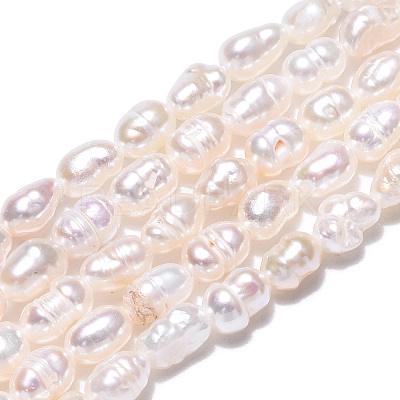 Natural Cultured Freshwater Pearl Beads Strands X1-PEAR-N012-03H-1