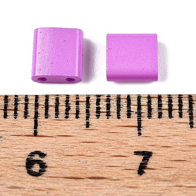 2-Hole Baking Paint Glass Seed Beads SEED-S023-17C-15-1