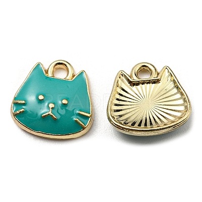 Golden Plated Alloy Charms ENAM-L042-01G-03-1