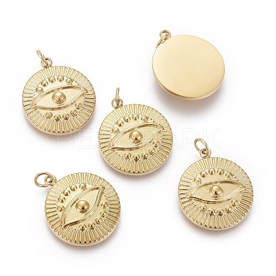 Ion Plating(IP) 316 Surgical Stainless Steel Pendants STAS-F256-003G-1