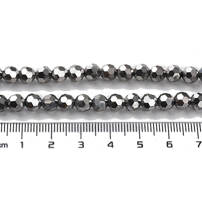 Electroplate Glass Bead Strands EGLA-R042-6mm-06-1