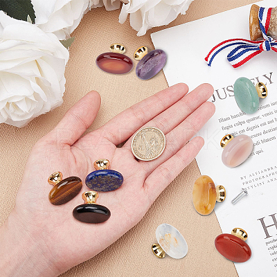 9 style 9 sets Natural Gemstone Drawer Knobs FIND-GF0001-50-1